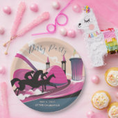 ダービーパーティーアールデコ ペーパープレート (パーティー)