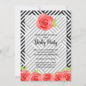 ダービーパーティーレッドローズ 招待状 (正面)