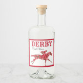 ダービーパーティーレッドローゼズドリンク リキュールボトルラベル (正面)
