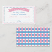 ダービーパーティー性別がベットカードを表示 エンクロージャーカード (正面/裏面)