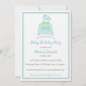 ダービーパーティー招待状〈水彩のジョッキー・シルク〉 招待状 (正面)