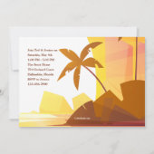 ダービーパーティー熱帯招待状 招待状 (裏面)