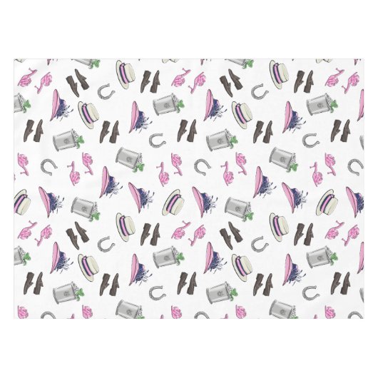 ダービーパーティー衣装ミントジュレップ馬蹄形 テーブルクロス (正面(横))