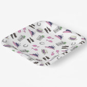 ダービーパーティー衣装ミントジュレップ馬蹄形 ペーパープレート (傾斜あり)