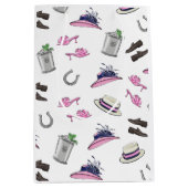 ダービーパーティー衣装ミントジュレップ馬蹄形 ミディアムペーパーバッグ (正面)