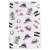 ダービーパーティー衣装ミントジュレップ馬蹄形 ミディアムペーパーバッグ (裏面)