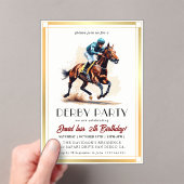 ダービーパーティー アクリル招待状 (インサイチュ (ポータブル))