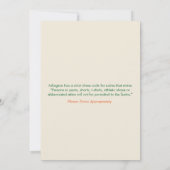 ダービーパーティー 招待状 (裏面)