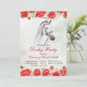 ダービーパーティー、馬エレガント、馬術パーティー 招待状 (スタンド正面)