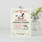 ダービーブライダルシャワーと彼女はオフ！ 招待状 (スタンド正面)