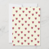 ダービーブライダルシャワーと彼女はオフ！ 招待状 (裏面)