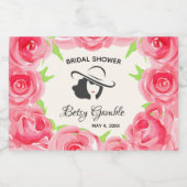 ダービーブライダルシャワーミニきらめくワインラベル スパークリングワインラベル (シングルラベル)