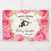 ダービーブライダルシャワーミニきらめくワインラベル スパークリングワインラベル (シングルラベル)