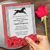 ダービーブライダルシャワーレッドローゼスレースホース 招待状