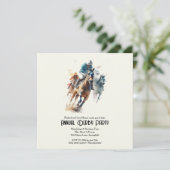 ダービーホースとジョッキーパーティー 招待状 (スタンド正面)