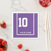 ダービーホースレースパープル10 パーソナライズされた スタンダードカクテルナプキン (インサイチュ)