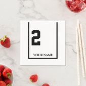 ダービーホースレースホワイトパーソナライズされた2紙ナプキン スタンダードカクテルナプキン (インサイチュ)