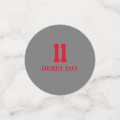 ダービーホースレース番号7 - 12 カラフルカスタム コンフェッティ (スモール正面)