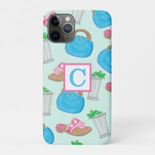 ダービーミントジュレップモノグラムバッグサンダル iPhone 11 PROケース