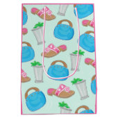 ダービーミントジュレプバミューダバッグ財布サンダル名門私立校風の ミディアムペーパーバッグ (裏面)