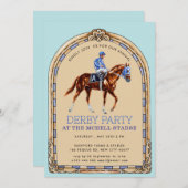 ダービーレーシングアーツ&クラフツウッドカットパーティー 招待状 (正面/裏面)