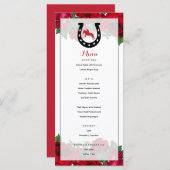 ダービーレースホースレッドローズ メニュー (正面/裏面)