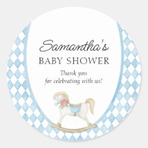 ダービーレースロッキングホース水カラー赤ちゃんシャワー