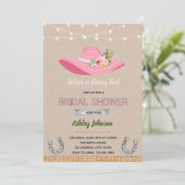 ダービー帽子 ブライダルシャワー 招待状 (スタンド正面)