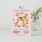 ダービー競馬バースデーパーティーの招待状 招待状 (スタンド正面)