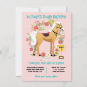 ダービー競馬バースデーパーティーの招待状 招待状 (正面)