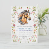 ダービー競馬パーティー 招待状 (スタンド正面)