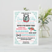 ダービー競馬ブライダルシャワーパーティの招待状 招待状 (スタンド正面)