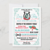 ダービー競馬ブライダルシャワーパーティの招待状 招待状 (正面)