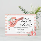 ダービー衣服アハットホースバラ金ゴールドブライダルシャワー 招待状 (スタンド正面)