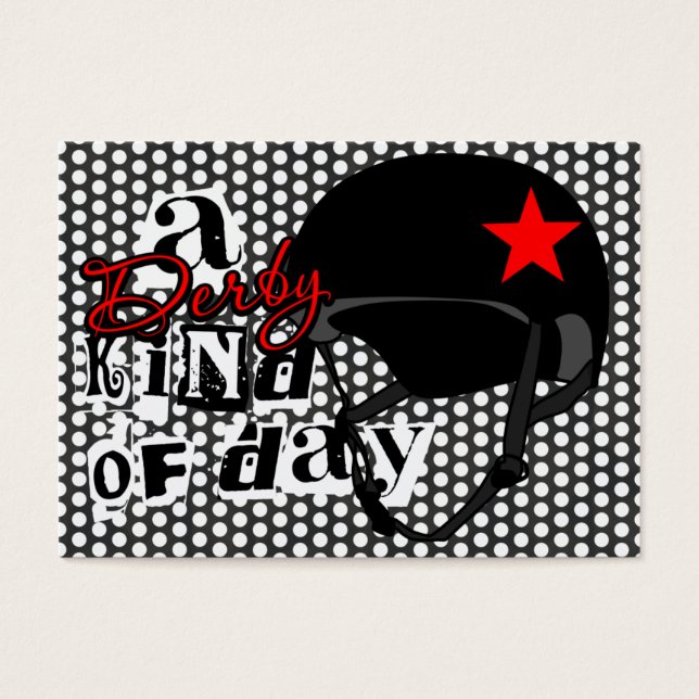 ダービー風のデイミニノートカード (正面)