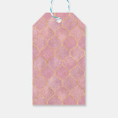 ダービー馬の馬乗りパーティーエレガント茶色の馬 ギフトタグ (裏面)