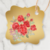 ダービー馬の馬乗りパーティーエレガント茶色の馬 フェイバータグ (裏面)