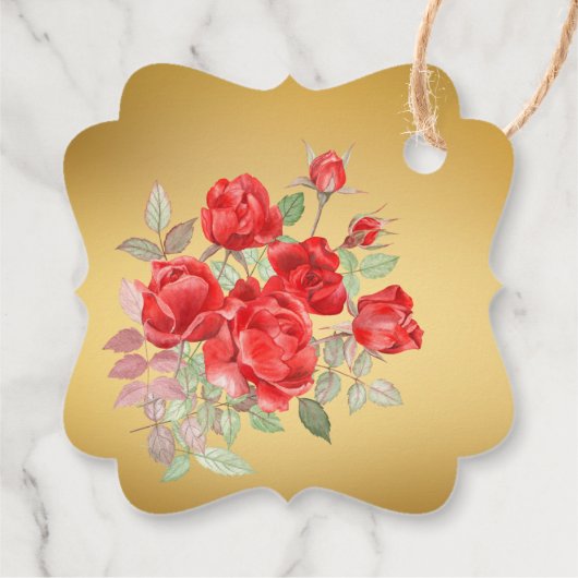 ダービー馬の馬乗りパーティーエレガント茶色の馬 フェイバータグ (裏面)