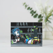 「ダービー」ゴシックローラーダービースケートガールポストカード ポストカード (スタンド正面)