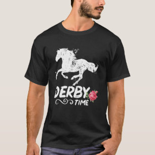 ダービー+タイム+Y+馬+祭り+競馬 Tシャツ