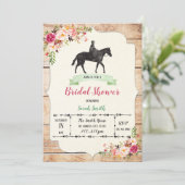 ダービー デーのブライズシャワー招待状 招待状 (スタンド正面)