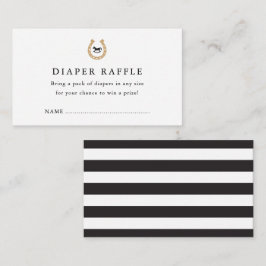 ダービー ベイビー シャワー おむつ ラッフル 封入 カード