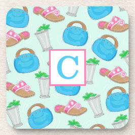 ダービー ミント ジュレップ バミューダ バッグ プレピー モノグラム コースター