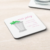 ダービー ミント ジュレップ バー レシピ コースター (左側)