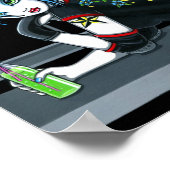 「ダービー」ローラーダービースケートガールポスター ポスター (角)