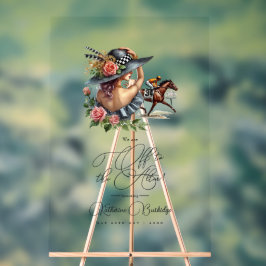 ダービー「祭壇にオフ」ブライダルシャワーへようこそ アクリルサイン