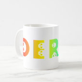 ダービー： skullphabet コーヒーマグカップ (正面左)