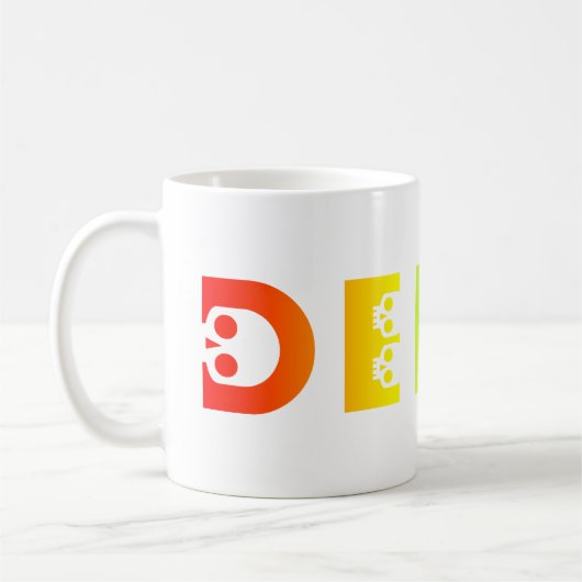 ダービー： skullphabet コーヒーマグカップ (左)