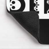 ダービー： skullphabet マウスパッド (コーナー)