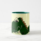 ダービーDinasourの飲むマグ ツートーンマグカップ (中央)